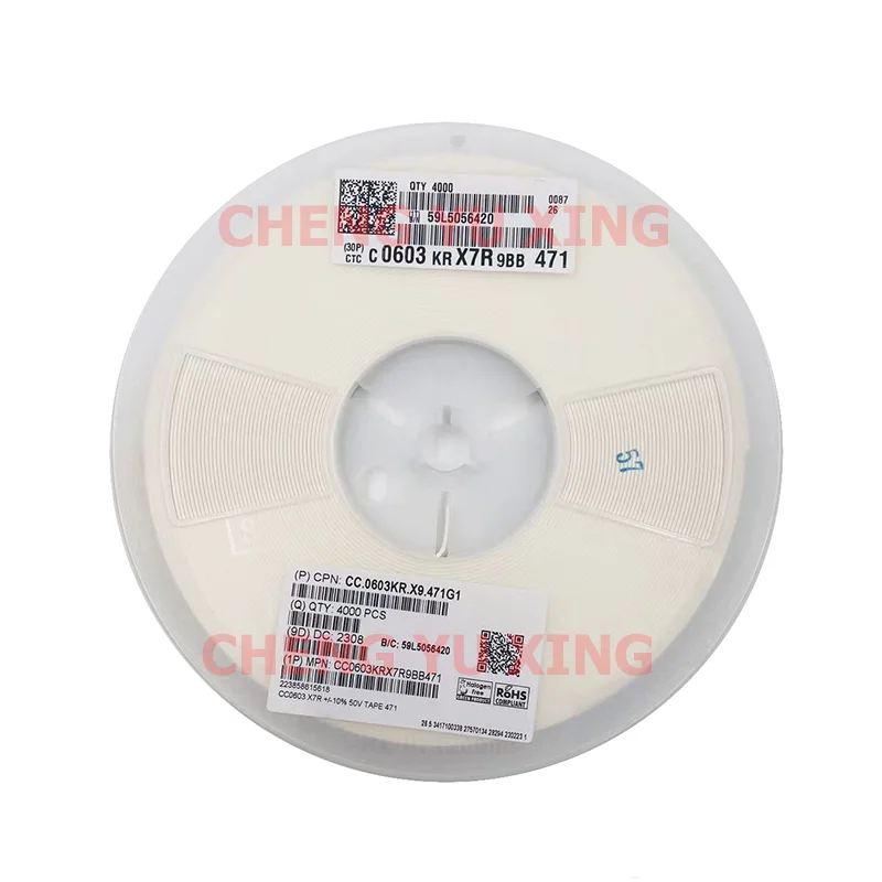 

0603 470pF 50V X7R 10%,CC0603KRX7R9BB471,4000 шт., конденсатор 0603 SMD