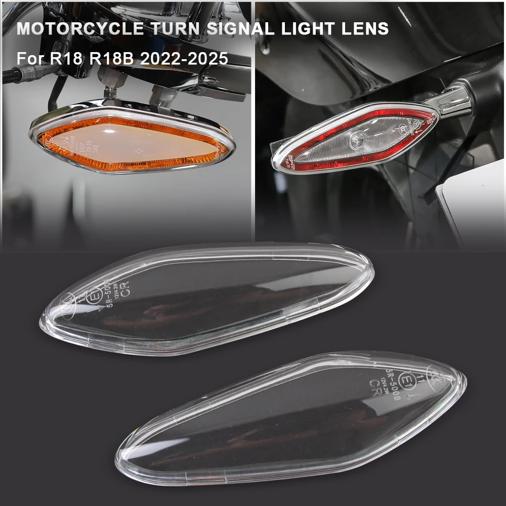 

Motorcycle Turn Signal Light Cover For BMW R18 R18B R 18 B 2021 2022 2023 2024 2025 Indicator Lights Lens Lamp Shell Accessories