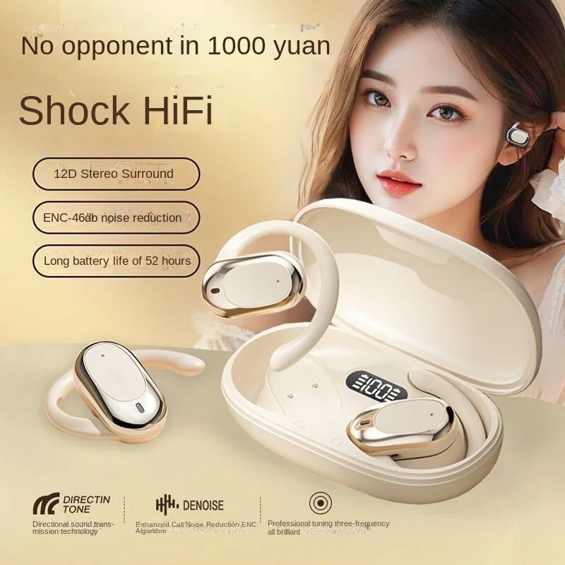 JS511 S718Ear-Mounted Bluetooth Headset Ultra-Long Life Battery Noise Reduction High Sound Quality Non in-Ear Sports