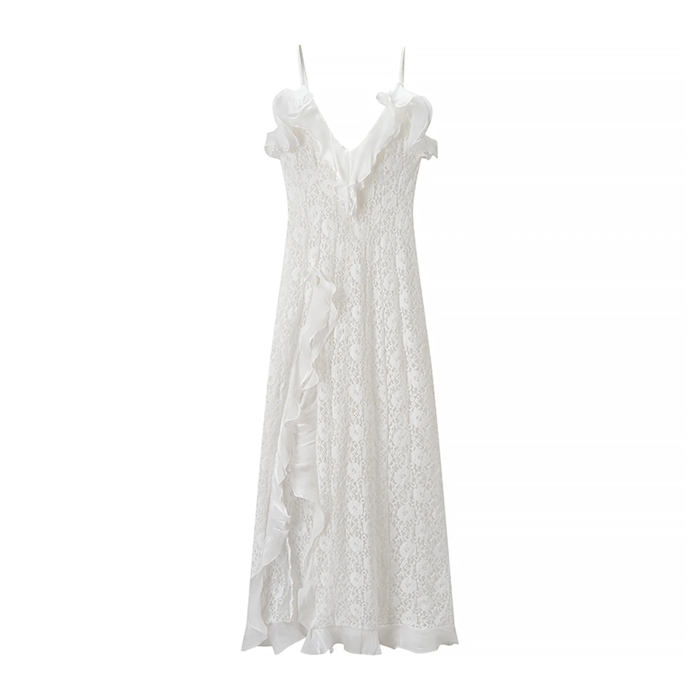 Faionable Women's V-ne Bal Gored Skirt Dr Spring Autumn Seasonal New Arrival Ele Bell Sve Midi Dr