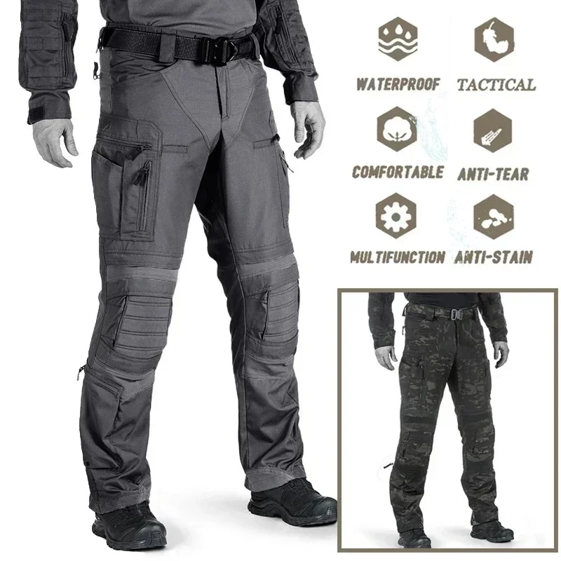 Camouflage Tactical Cargo Pants Multi Pockets Outdoor Hiking Climbing Work Wear Men Tactical Trousers