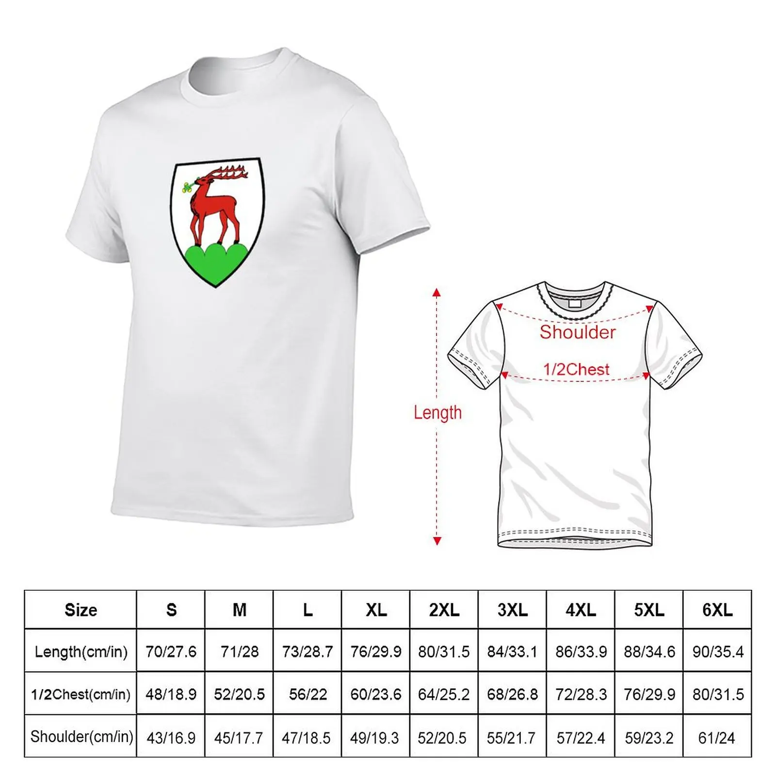 Jelenia Góra Coat of Arms, Poland T-Shirt man t shirts graphic anime t shirts oversize T-Shirt
