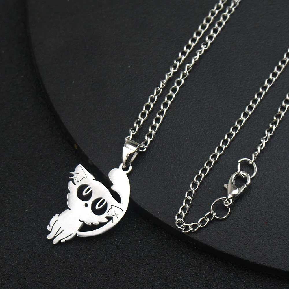 Fashion Daijin Cat Pendant Necklace For Women Men Anime Suzume No Tojimari Titanium Steel Jewelry New Cosplay Couple Accessories