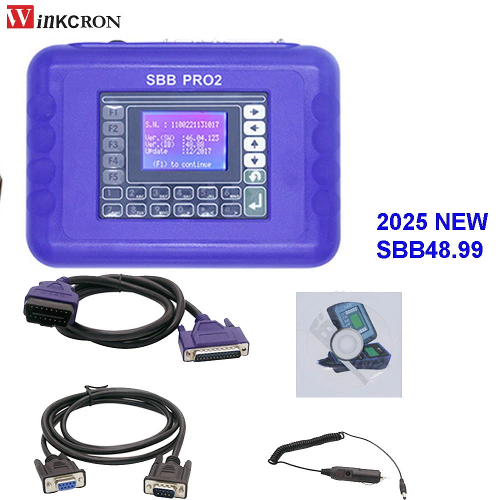

Программатор автомобильных ключей 2025 года SBB PRO2 V48.99 Batter SBB V46.02, обновленная версия Mini Zedbull, автоматический программатор ключей, крышка большинства всех автомобилей