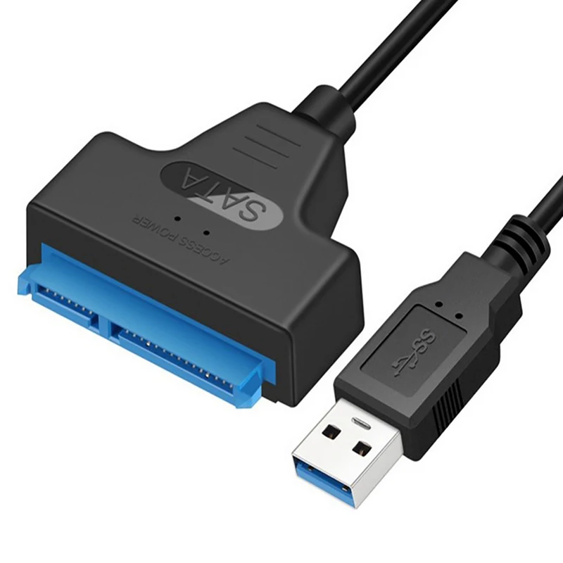 USB Sata 3 para USB 3.0 cabo adaptador, cabos de computador conectores, suporte 2,5 polegadas, SSD, HDD, disco rígido