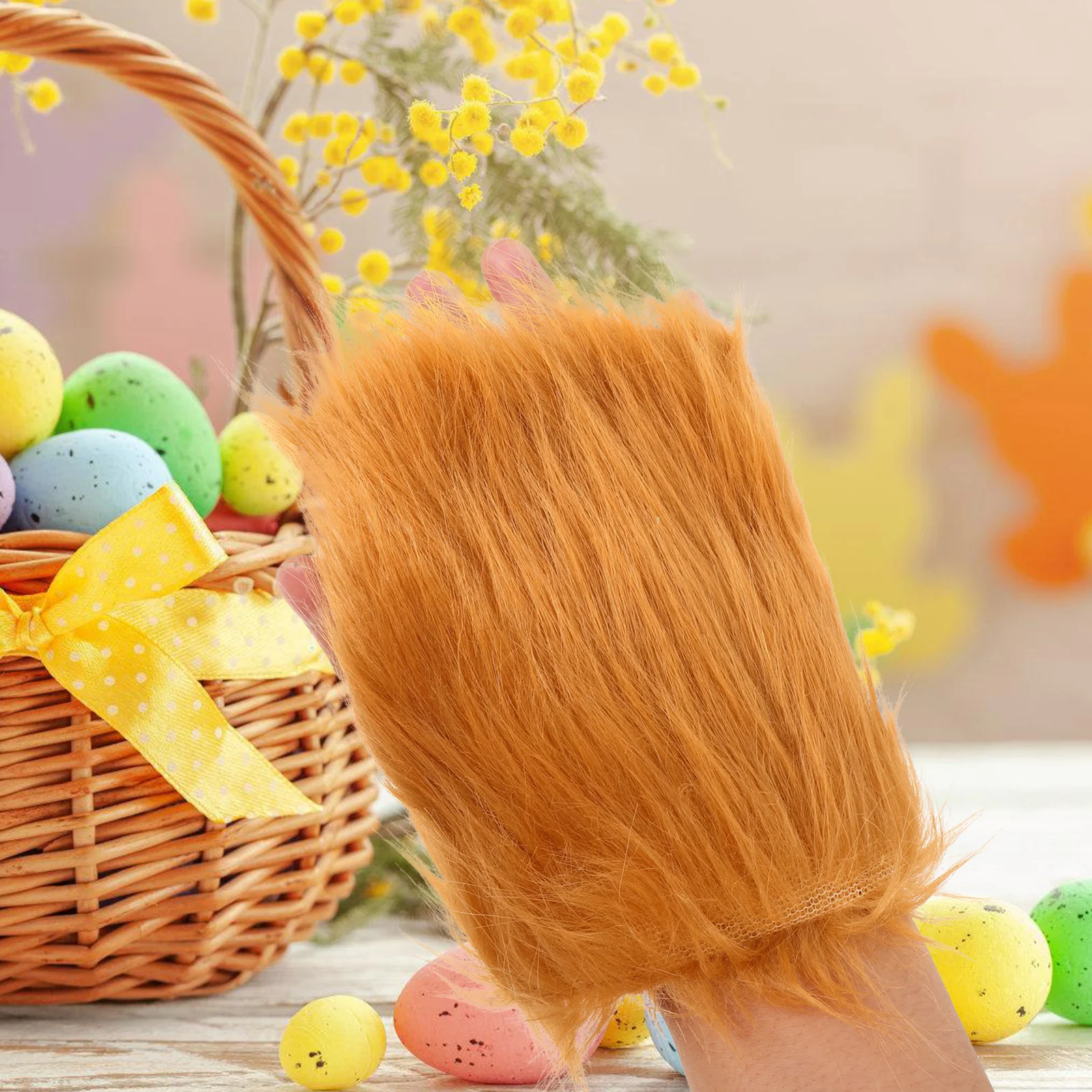 1 set di fasce per orecchie di leone, comodi accessori per costumi di animali, guanti, coda per adulti, palcoscenico per feste di Pasqua