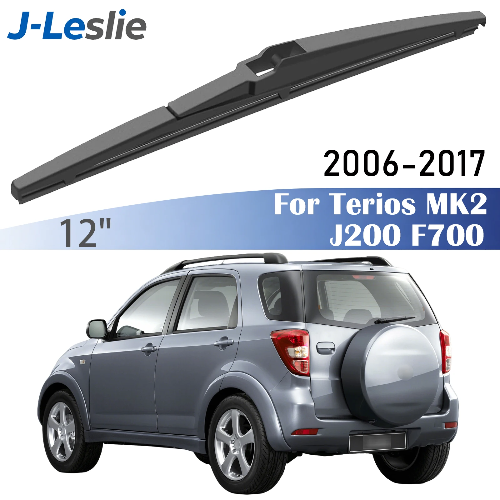 Escobilla Limpiaparabrisas Trasera De 12 Pulgadas Para Daihatsu Terios Mk2 J200 F700 2006-2017, Limpiaparabrisas, Cepillos Lluvia, Accesorios Trasero Parabrisas Limpia Escobillas Limpiador Coche AutomóVil Goma Limpiar