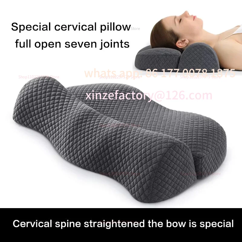 

Customizable 2025 Cervical Memory Foam Contour Pillow for Side Sleepers Ergonomic Orthopedic Bed Pillow for Neck Pain Relief