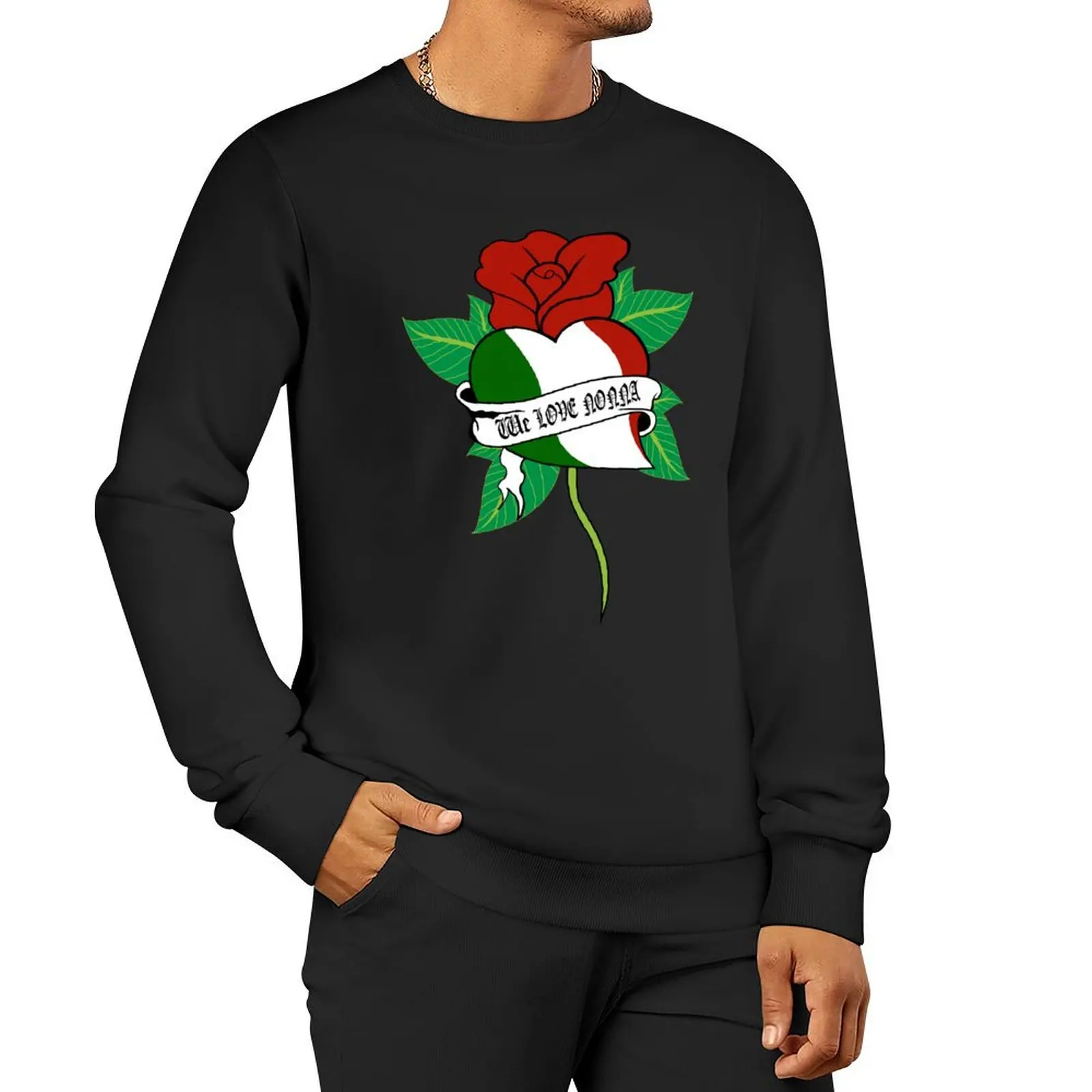 

We love Nonna Pullover Hoodie tracksuits blouse korean style clothes autumn men sweatshirt