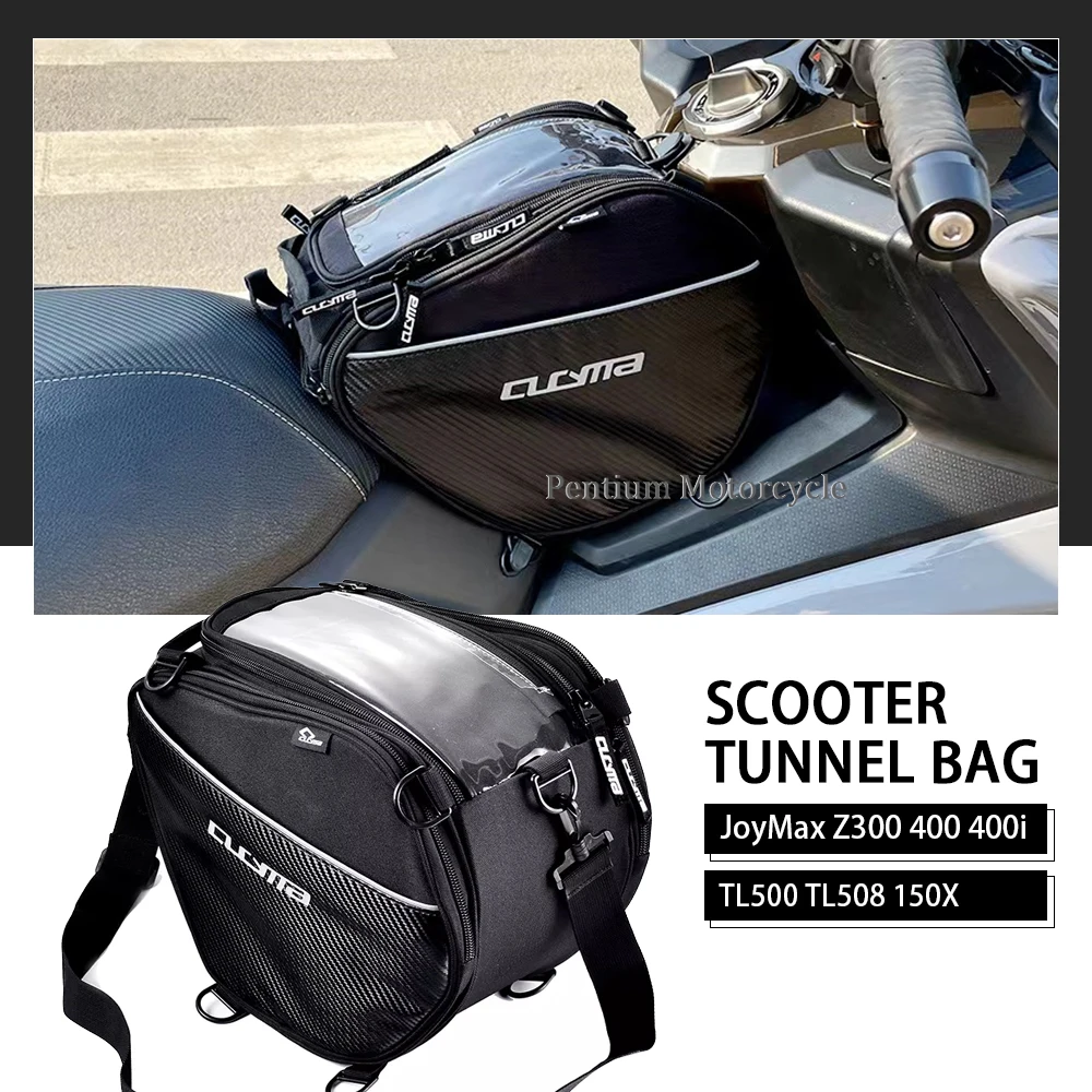 

JoyMax CRUiSYM XMAXSYM 300 Z300 Motorcycle Scooter Tunnel Seat Bag For SYM Z300 400 400i TL500 TL508 150X Saddle Bags