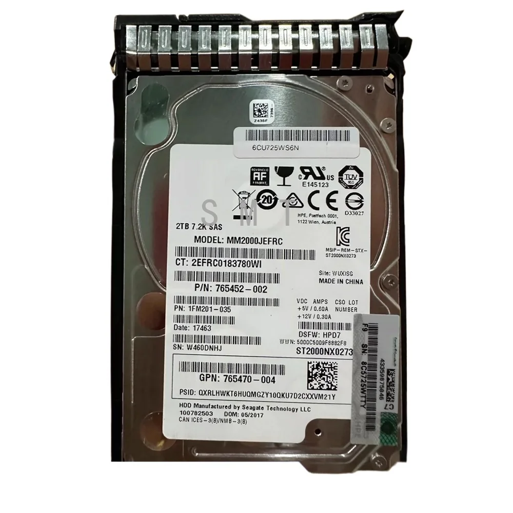 For Hpe Hdd 2TB Sas…