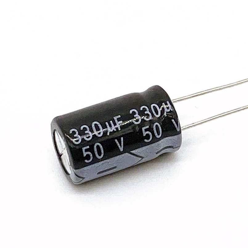 10PCS Higt quality 50V330UF 10*17mm 330UF 50V 10*17 Electrolytic capacitor