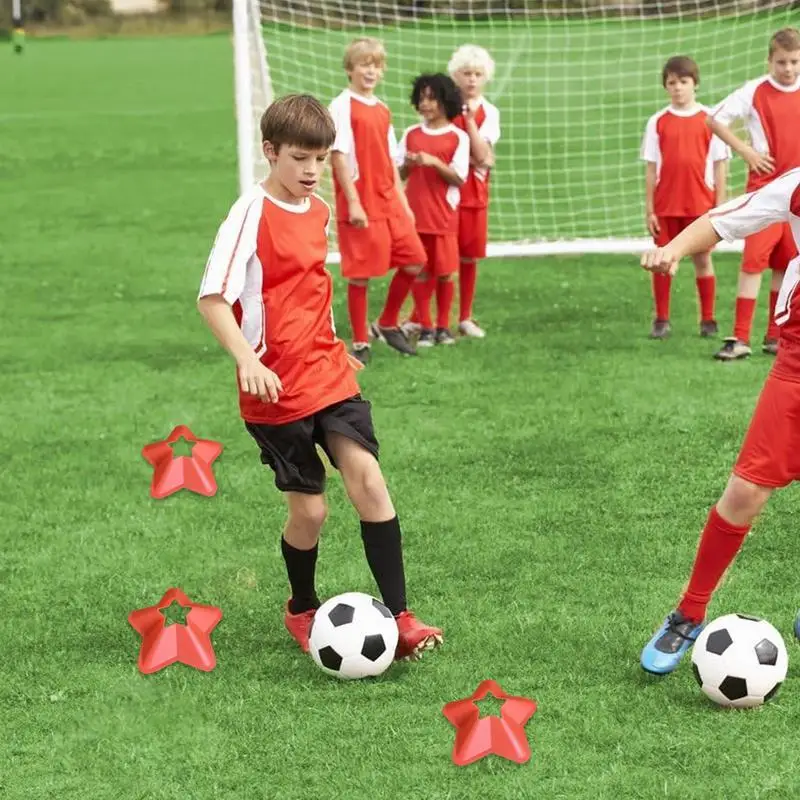 Soccer Cones For Training Football Cones Markers Field Cone Markers Football Practice Equipment Five-Pointed Star Training Cones