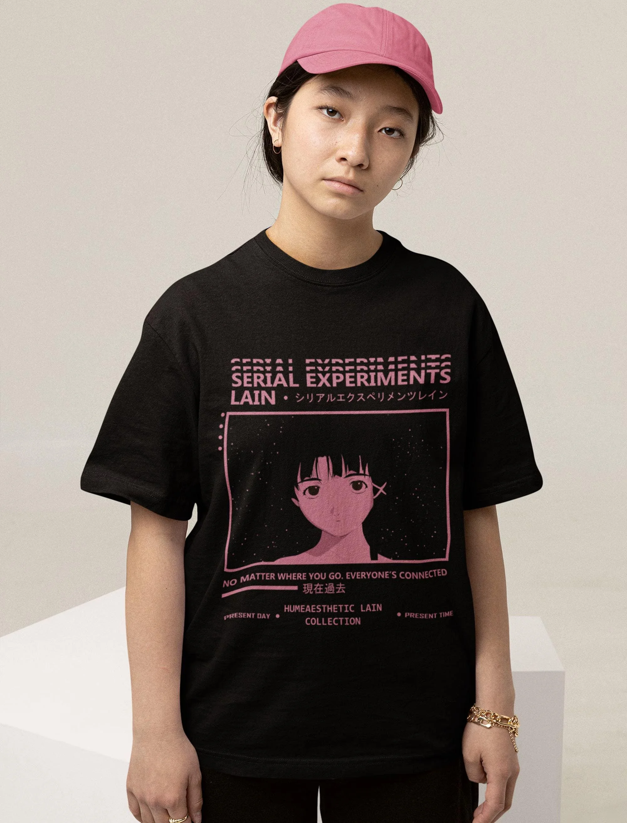 Unisex Serial Experiments Lain T-Shirt – Science Fiction Anime Graphic Tee, Cyberpunk