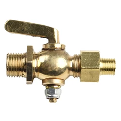 1/8IN-1/4IN Valve Brass Petcock 6.5 * Height 4.5cm Copper Dowel Mouth Standard Pattern Fuel Delivery Accessories