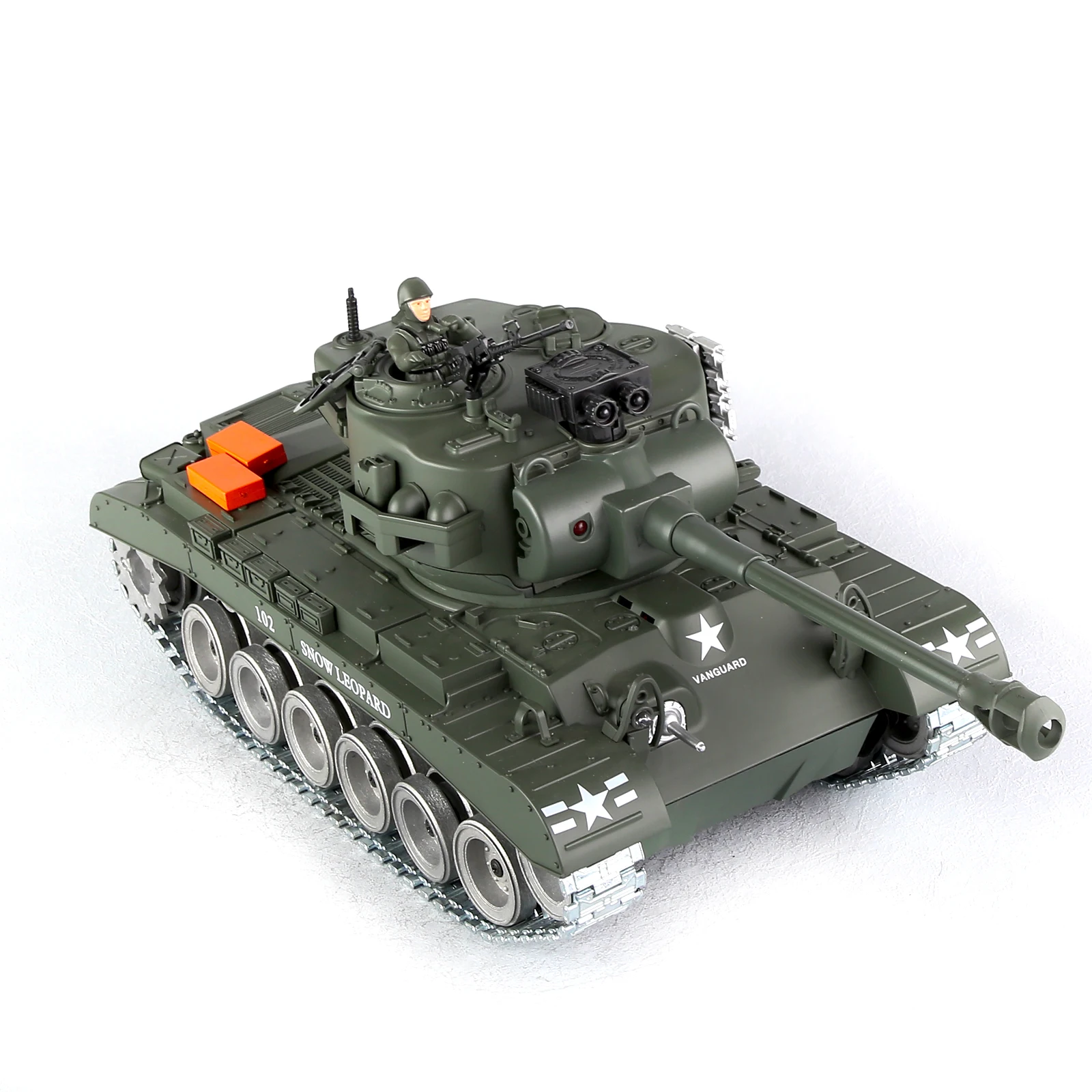 WW2 Army RC Tank Toy para Adultos, M26 Pershing Tank Car, 814 Pro Toy, Controle Remoto, Grande Presente Militar para Meninos, Idade 14 +, Escala 1:18