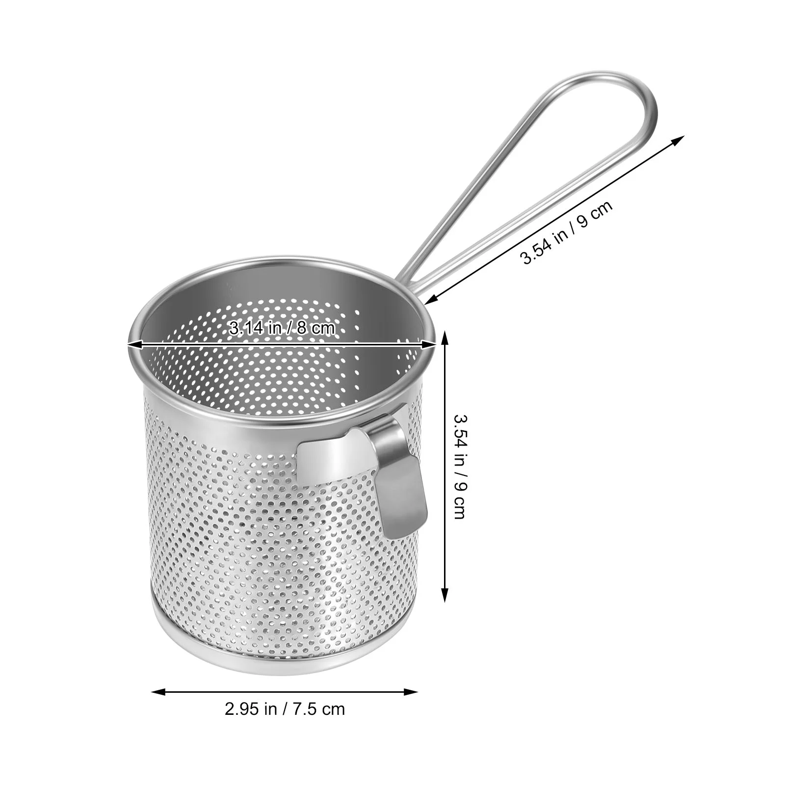 Pasta Basket for Boiling Hot Pot Slip Through The Net Baskets Hot-pot Side Colander Set Stainless Steel