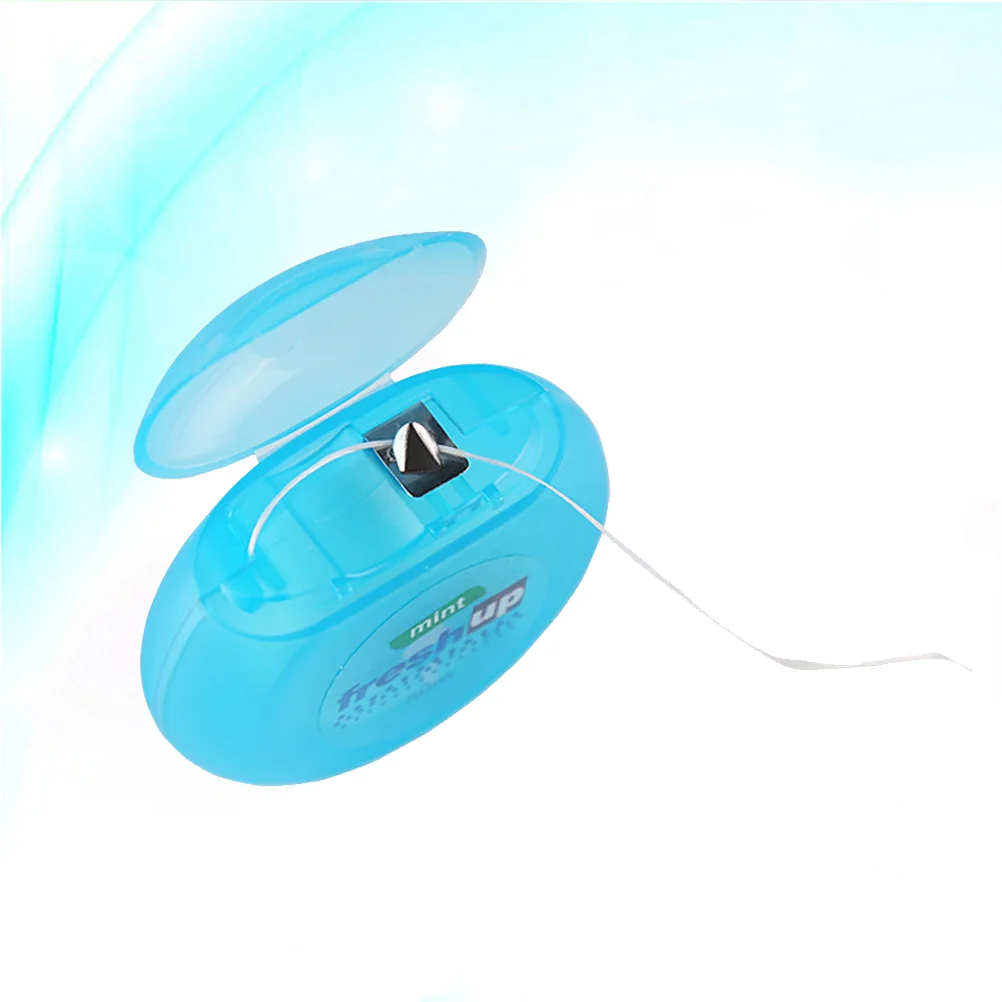1PC 50M Dental Floss Ultra Thin Flat Interdental Cleaner Micro Wax Mint Dental Flosser Random Style
