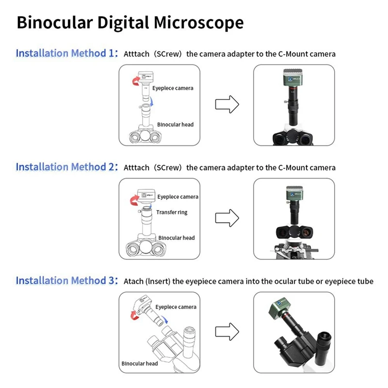 4K Microscope Electronic Eyepiece Camera Usb3.0 Digital Industry Microscope Video Camera For Video Measurement