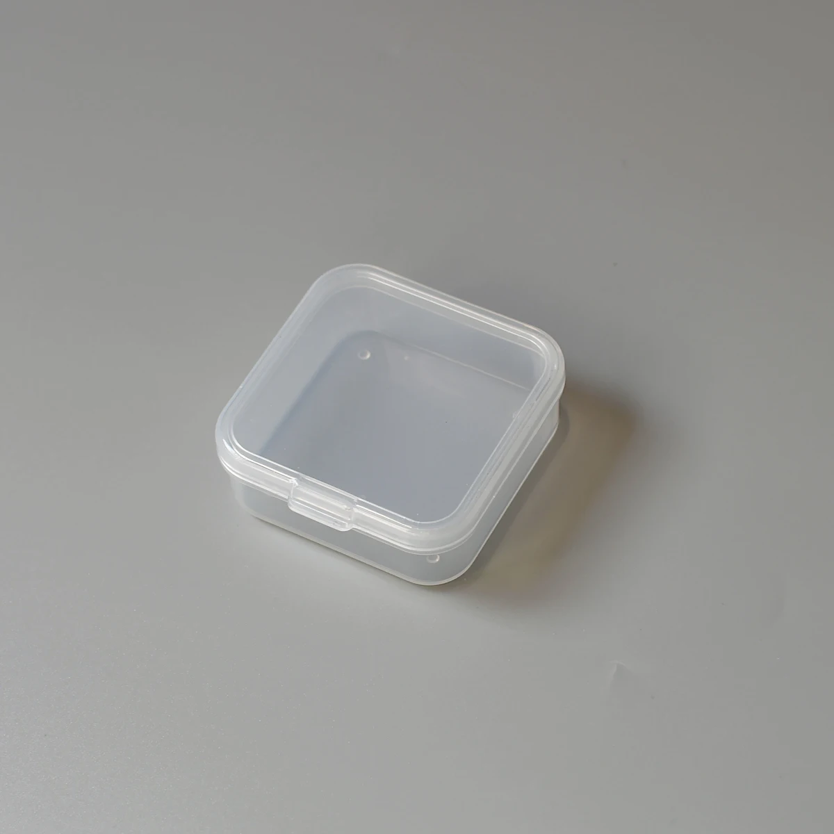 Small Storage Box Square Transparent Mini Case Clear Plastic Jewelry Earrings Rings Beads Plastic Packaging Boxes Food Grade PP