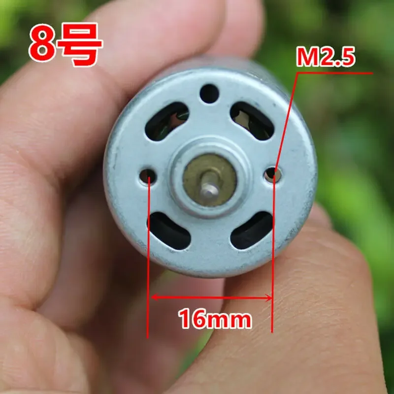 Micro RS-365SH Motor DC 12V-24V 11000RPM High Speed Dual 2.3mm Shaft Micro 365 Electric Motor