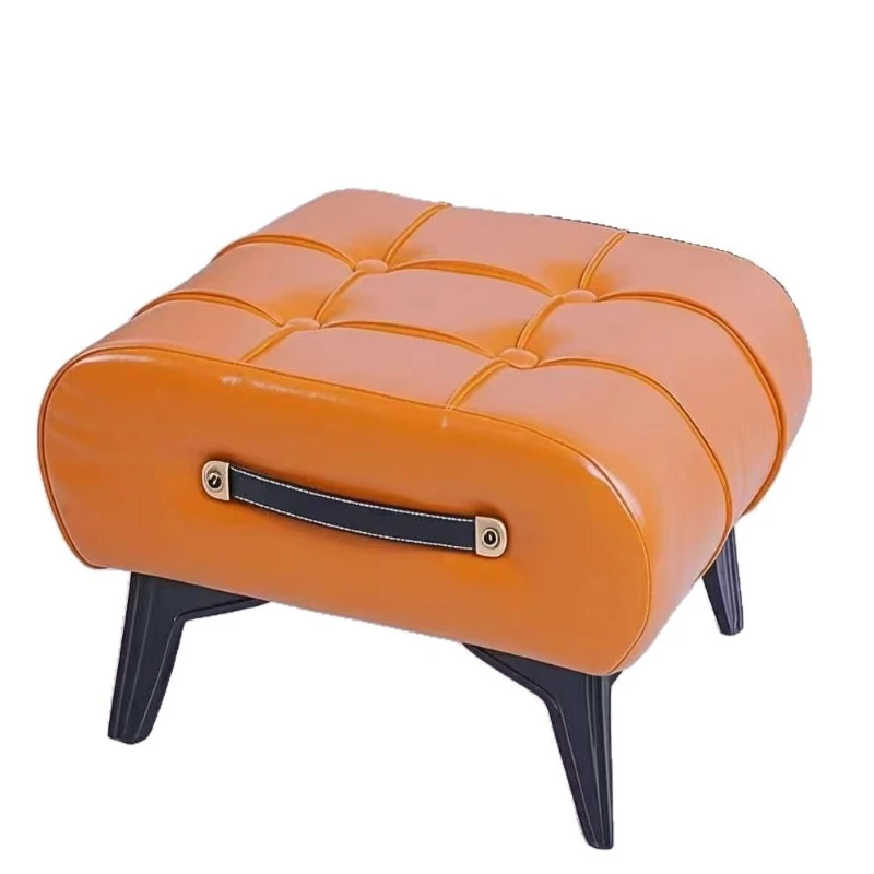 

Change shoes, solid wood stool at the door of the home, soft bag, foot pedal, light luxury coffee table, low stool sofa