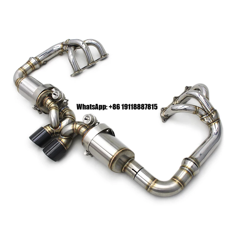 

Upgrade Full Valved Exhaust System Manifold for Porsche 911 991/991.1/991.2 GT3 Vacuum Valves Exhaust Muffler Stainless Steel