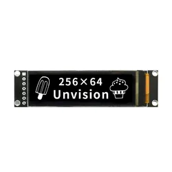 2.08 inch OLED Display Module, 256x64 Dot Matrix SH1122 Controller, 7 pin SPI Interface, 16 grayscale