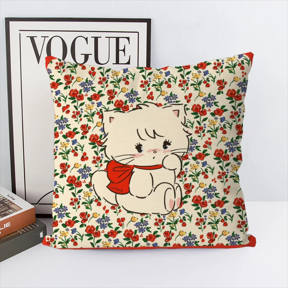 

Mikko Illustrations Pillow Case Luxury Double-sided For Car Pillows 45x45 Cushions Cover Home And Decoration Sofa Pillowcase 50x