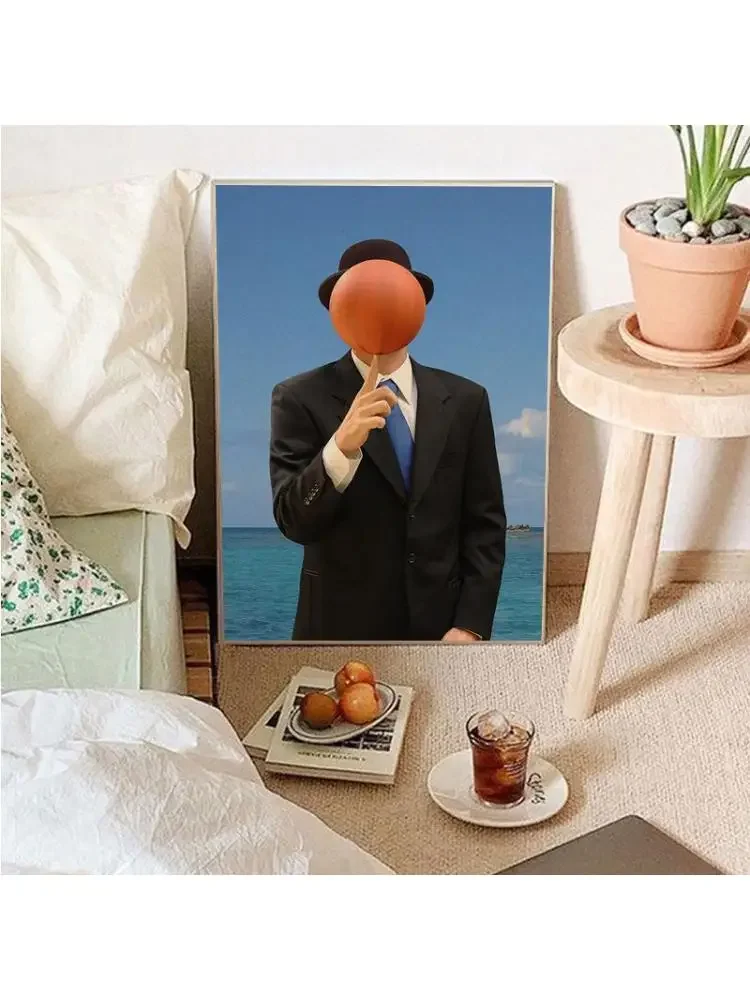 Rene Magritte Vintage Posters Poster Wall Art Painting Study Decorative Canvas Painting Home Decor