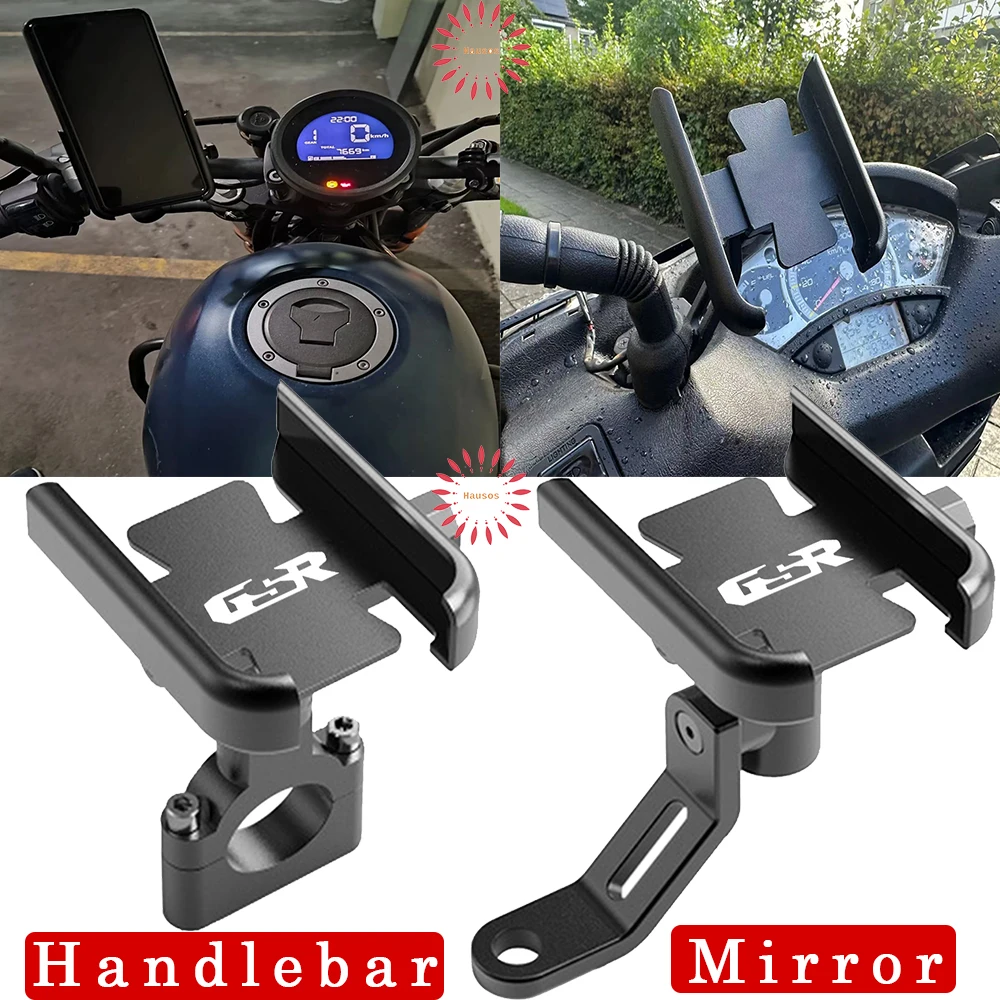 Universale Specchio Manubrio Supporto Del Telefono Mobile GPS Del Basamento Della Staffa Accessori Per Suzuki GSR 750 600 400 GSR400 GSR600 GSR750