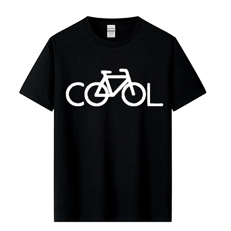 Tee Fashion Design Bike It\'s Cool Men T-shirt Colors Cotton Short sleeves Tops Tee Streetwear Hip Hop Unisex Plus Size