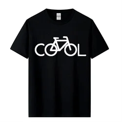 Tee Fashion Design Bike It's Cool Men T-shirt Colors Cotton Short sleeves Tops Tee Streetwear Hip Hop Unisex Plus Size