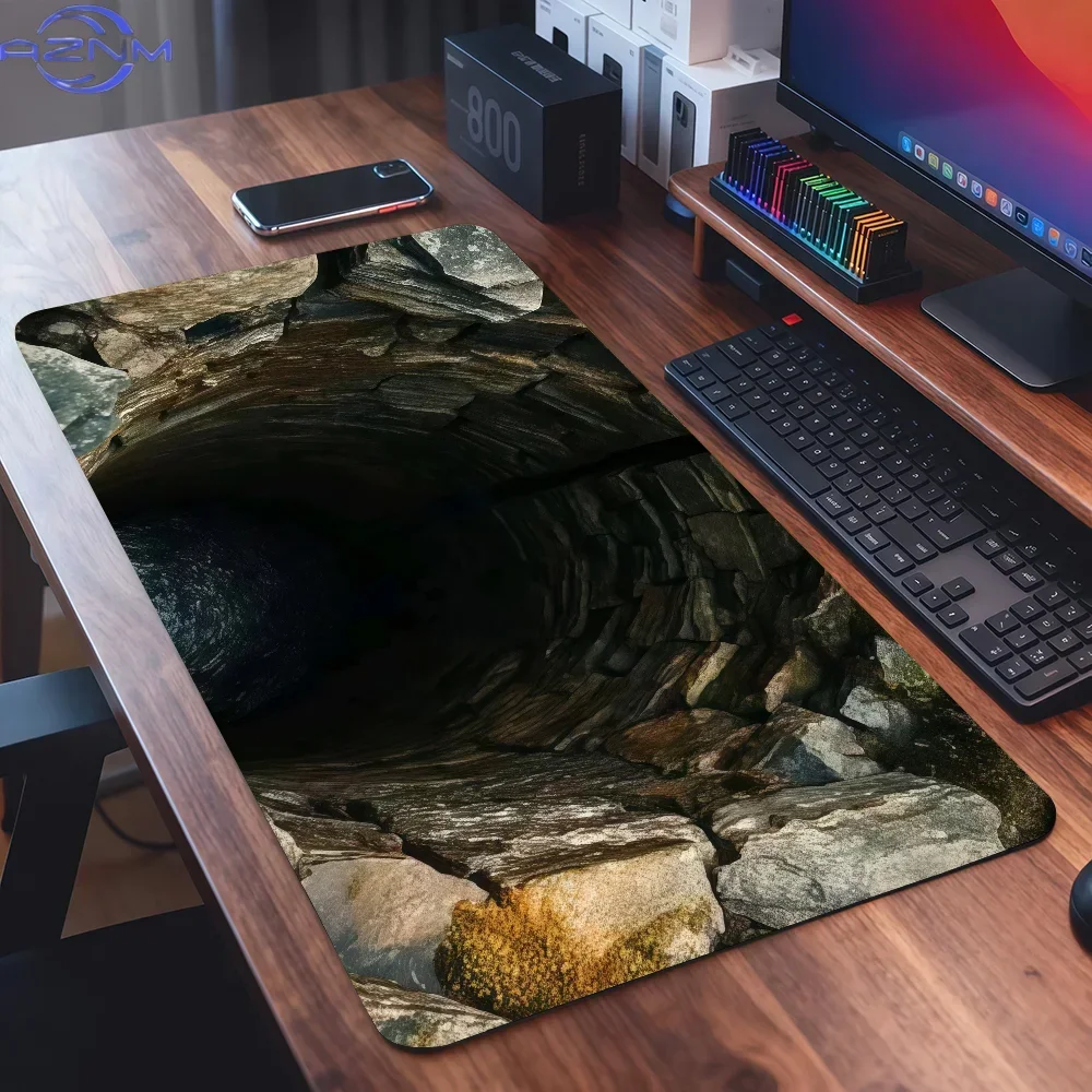 Endless Deep D Printed Mouse Pad For Office Gaming And Keyboards Non-Slip Large Waterproof