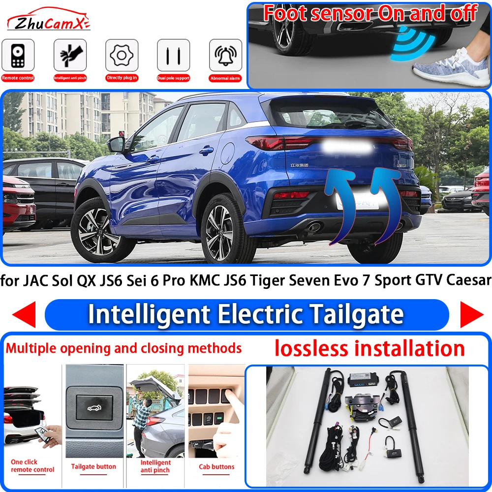 Per JAC Sol QX JS6 Sei 6 Pro KMC JS6 Tiger Seven Evo 7 Sport GTV Caesar Power Liftgate, Portellone Elettrico con Chiusura Assistita, Ammortizzatore Portellone Posteriore