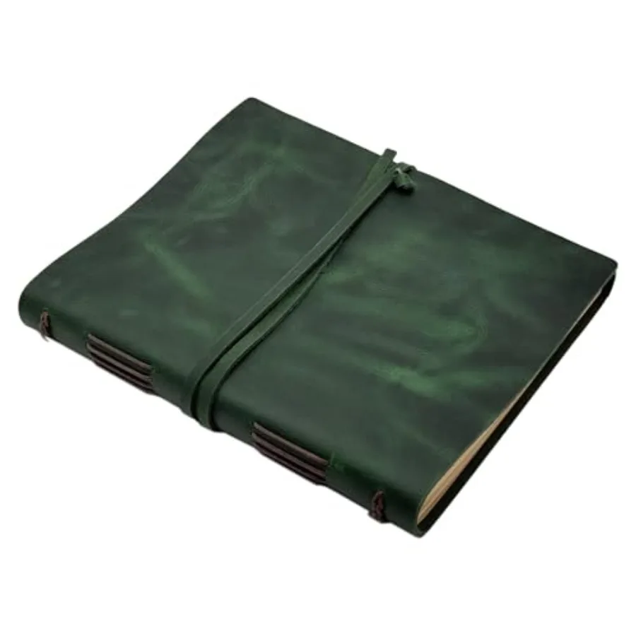 

Large Notebook Journal - Genuine Leather Journals for Writing A4 Size Diary 8x10 Inch Notepad For Women and Man Gifts Work Trav