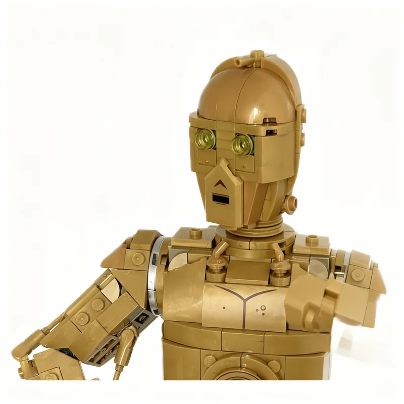 

1134pcs MOC C 3PO Alternative Face Star Battle Model Building Blocks Construction Toy Christmas Gifts DIY Creative Idea Assemble