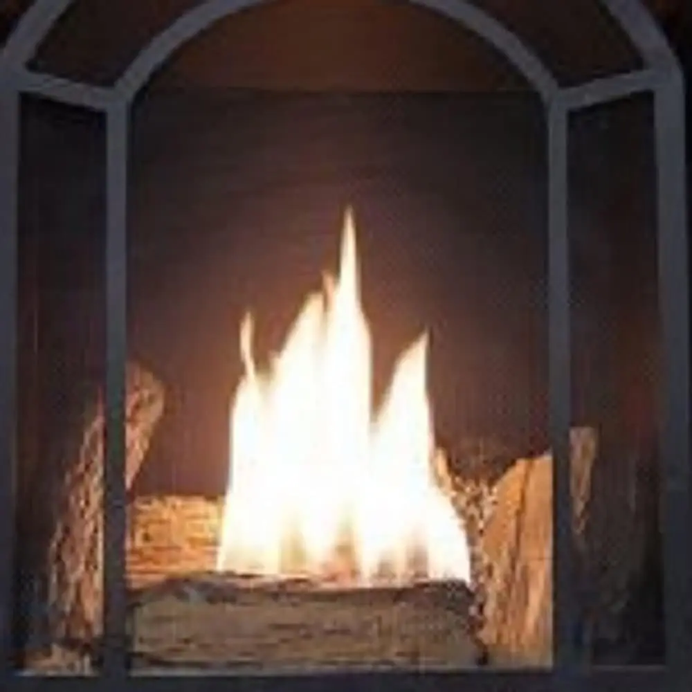Dual Fuel Ventless Gas Fireplace System with Mantle, Thermostat Control, 4 Fire Logs, Use with Natural Gas or Liquid Propane, image 5