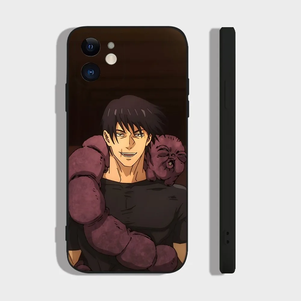 J-JujutsuS K-Kaisen-s TOJI FUSHIGURO Phone Case For iPhone 14,13,12 Mini 11 Pro XR,X,XS,MAX 7,8 Plus Silicone Cover Soft black