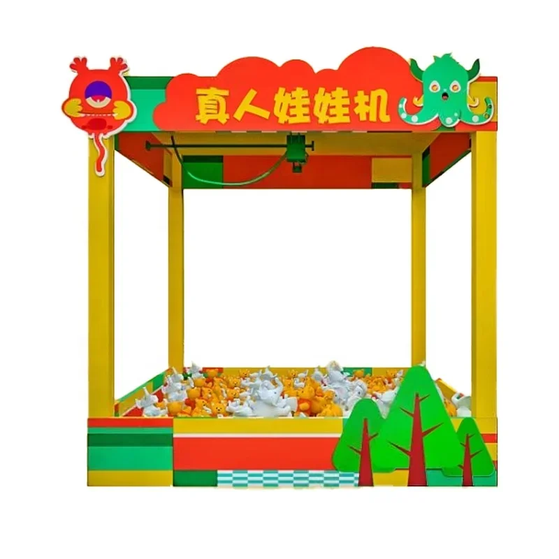 

Машина для ловли когтей в реальном времени. Веселое интерактивное оборудование для развлечений на открытом воздухе с наградями.