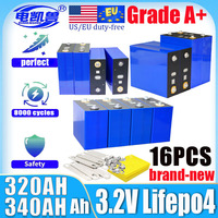 16PCS new 3.2V 320AH 280AH 340AH 200ah 150AH 105AH lifepo4 battery DIY 48V A-class 3C RV marine Lithium Iron Phosphate battery