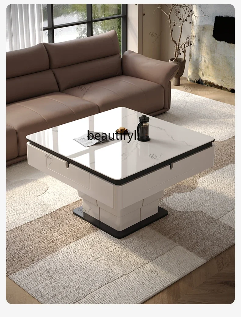 

Lifting mahjong table simple fully automatic multifunctional coffee table mahjong machine dining table integrated home