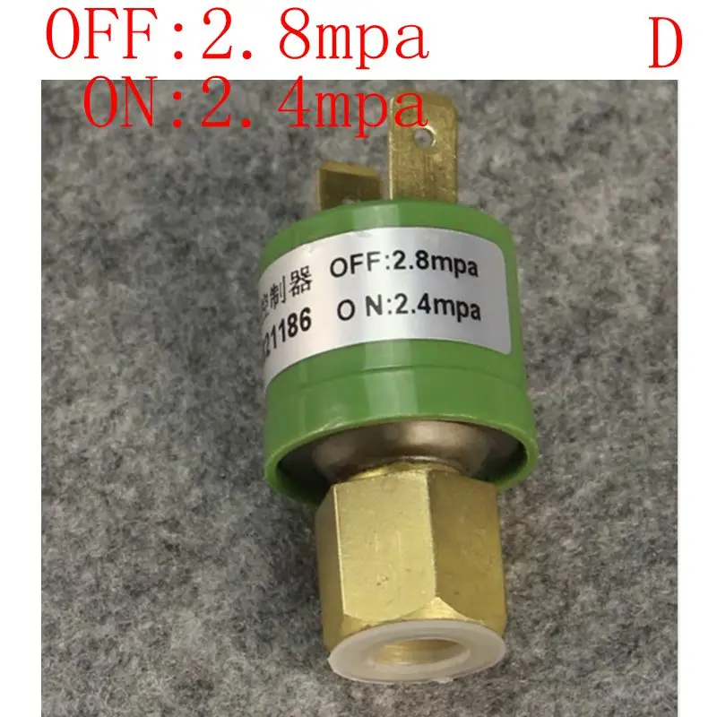 

OFF: 2.8Mpa ON: 2.4Mpa Air conditioning heat pump/compressor high pressure protector pressure protection switch