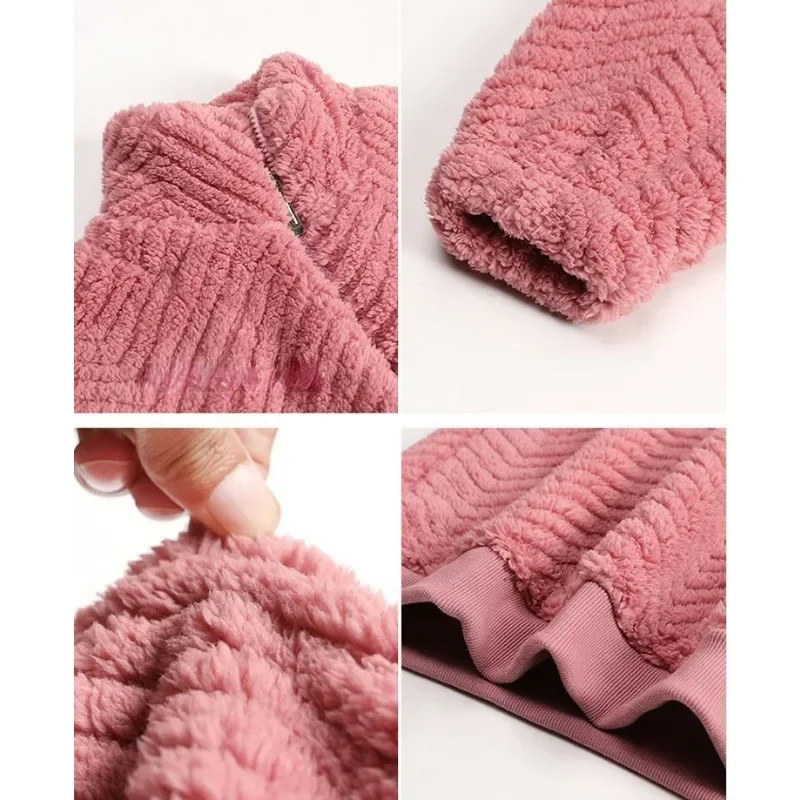 2024 nuovo pigiama da donna popolare autunno inverno caldo Loungewear velluto corallo pigiameria peluche ispessimento stile pigro Homewear Set