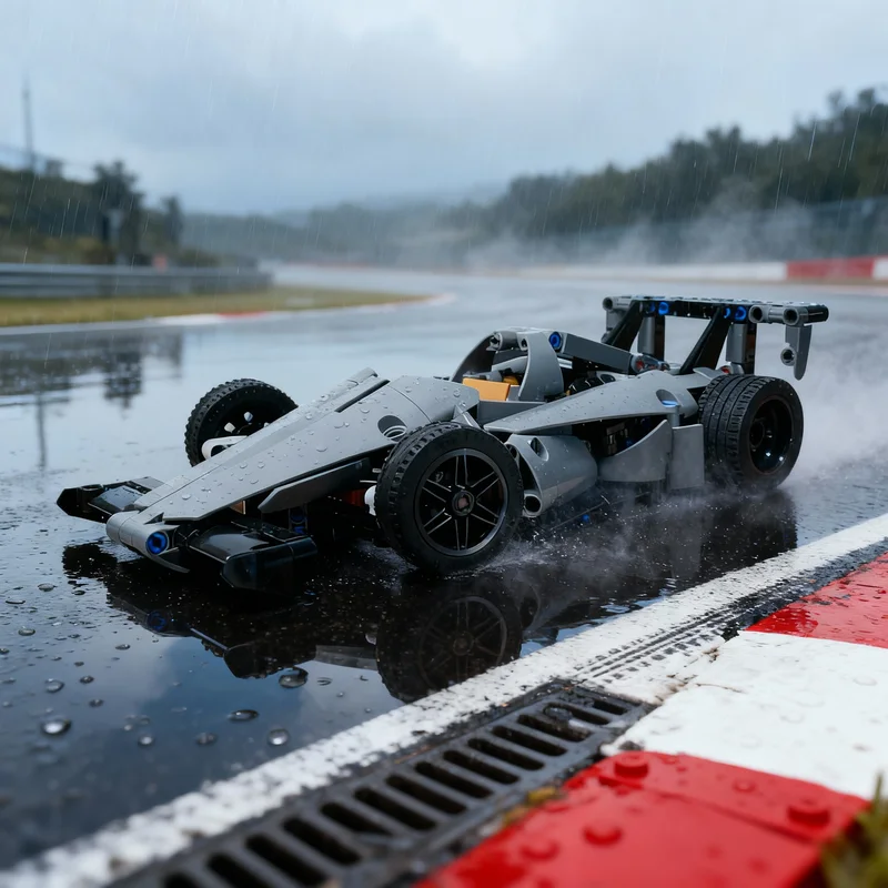 

516 деталей MOC Technical S: Конструктор «Альтернативная модель гоночного автомобиля IndyCar», развивающая игрушка для детей, подарок на Рождество