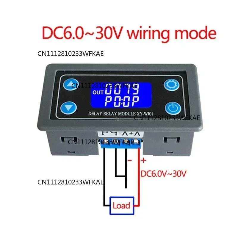 Compatible with XY-WJ01 Delay Relay Module with Digital LED Dual Display Cycle Timing Circuit Switch