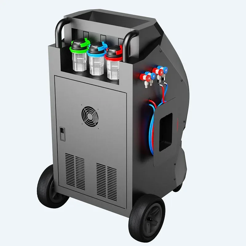 Dual system Fully-automatic A/C Service machine refrigerant gas recovering and refilling machine R134A/1234yf refrigerant