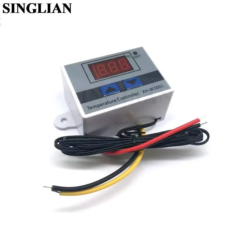 XH-W3001 Microcomputer LED Digital Temperature Controller+Probe 10A Thermostat Regulator Control Switch 12V/24V AC11-220V W3001