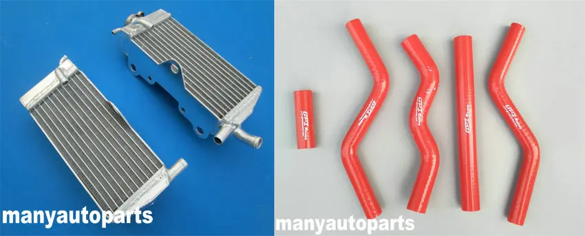 

Алюминиевый радиатор + красный шланг ДЛЯ Honda 2-тактный CR 125 R CR 125R CR125 CR 125R 1989 89