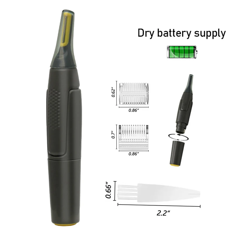 Men Beard Trimmer Portable Electric Eyebrow Trimmer Razor Ultra Thin Precision Trimmer Ear And Nose Hair Trimmer